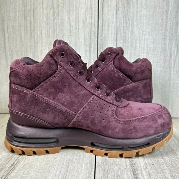 Nike Air Max Goadome ACG Suede Combat Boot Deep Burgundy Womens Size 7.5 Mens 6 - Picture 4 of 10